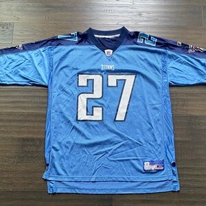 NFL Tennessee Titans Eddie George Jersey Men Sz XL Printed Mesh Fan Gear